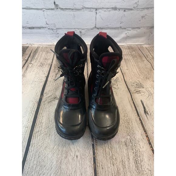 BOGS Girl’s “Sidney” Lace Up Buffalo Plaid Boots / Size: 12 - Picture 2 of 11